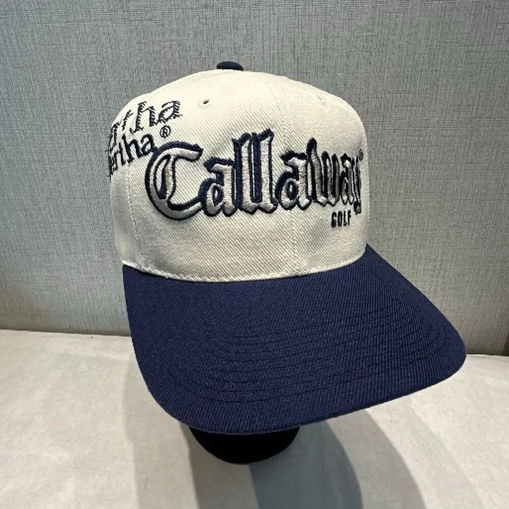 Vtg 90s Callaway Big Bertha x Sports Specialties Hat Cap Old English Golf Adjust